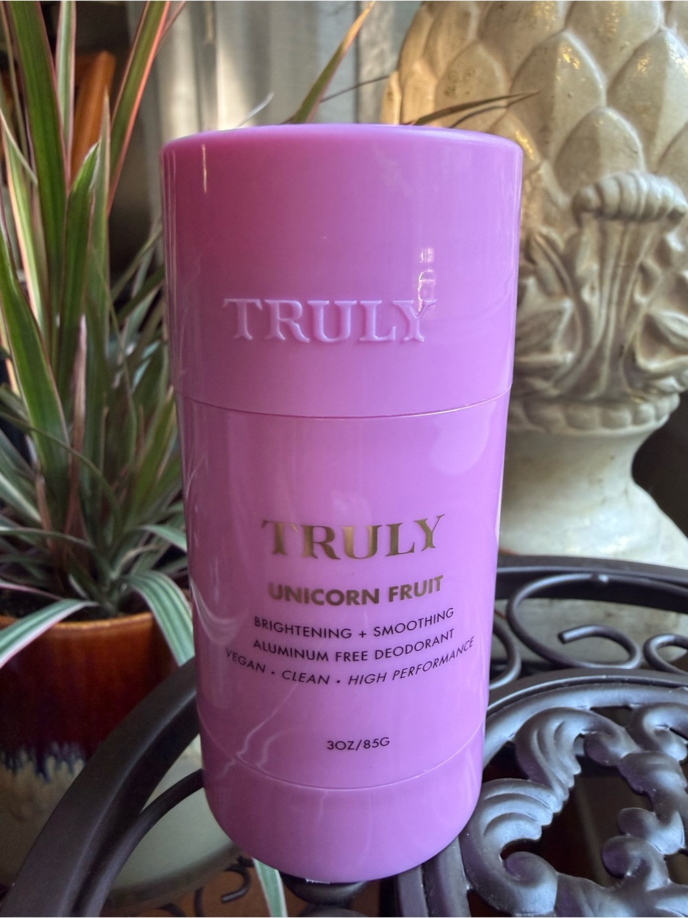 TRULY Unicorn Fruit Deodorant Stick - Lavender Pink with Gold Accents